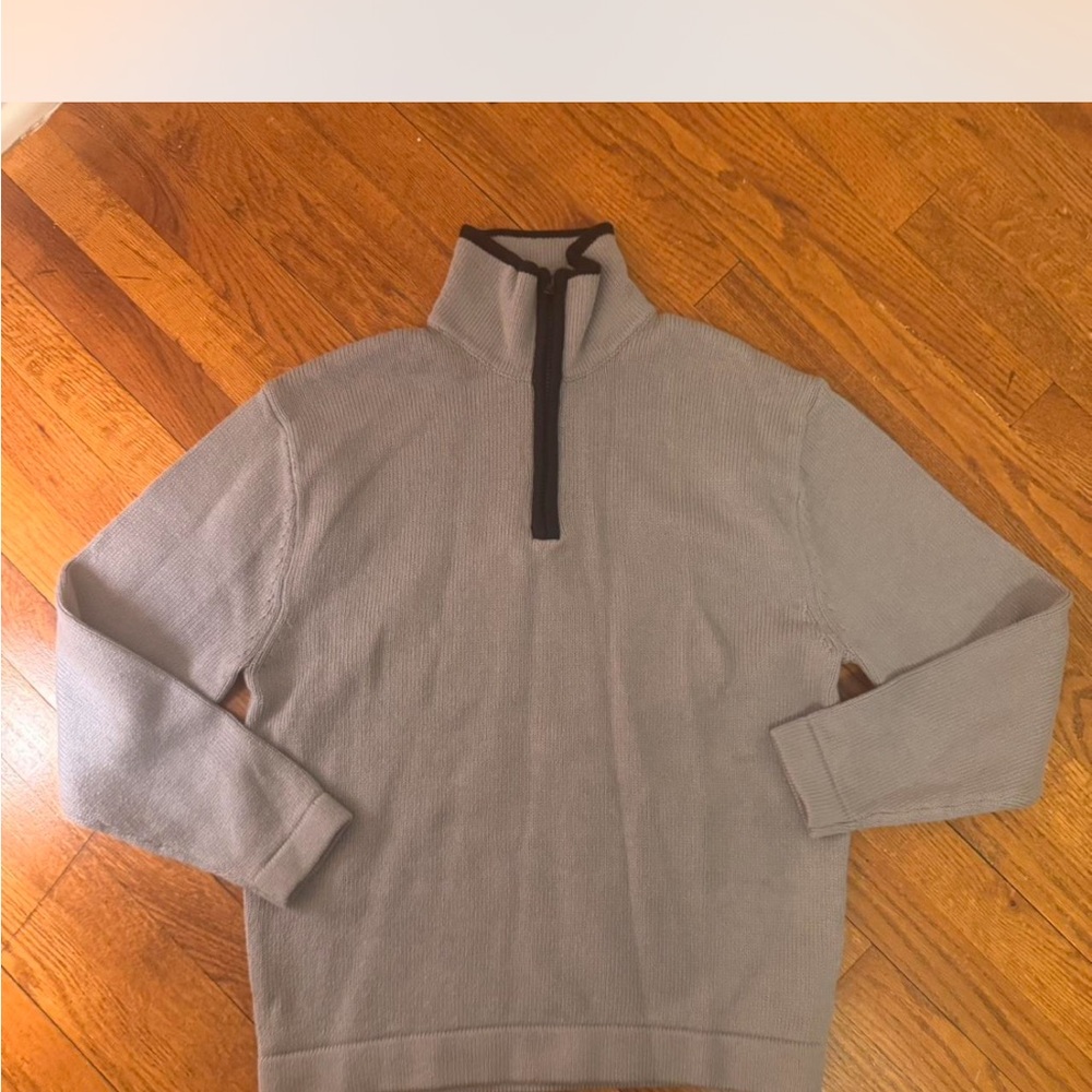 Adsum Gray Zip Up Sweater